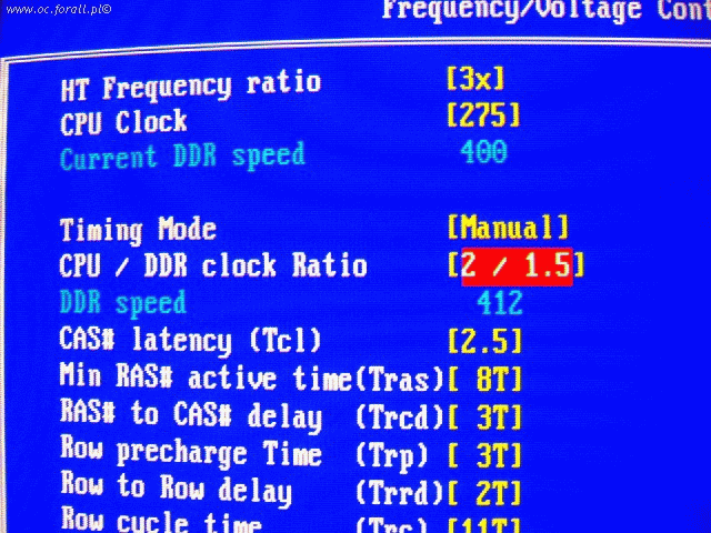 overclocking procesorów, mnożnik CPU / DDR