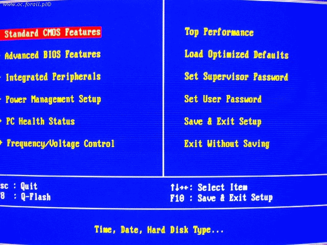 BIOS, podkręcanie procesora Sempron i Athlon