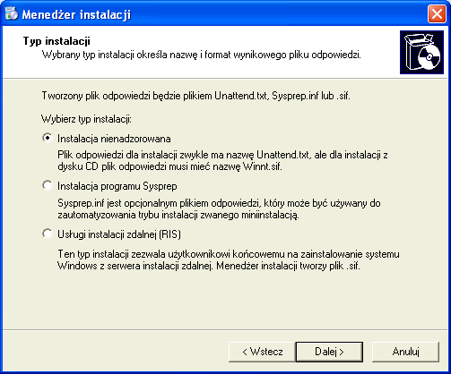 Instalacja nienadzorowana